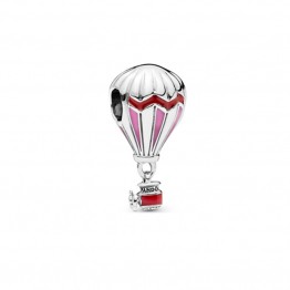 Red Hot Air Balloon Enamel Charms DOCJ9793